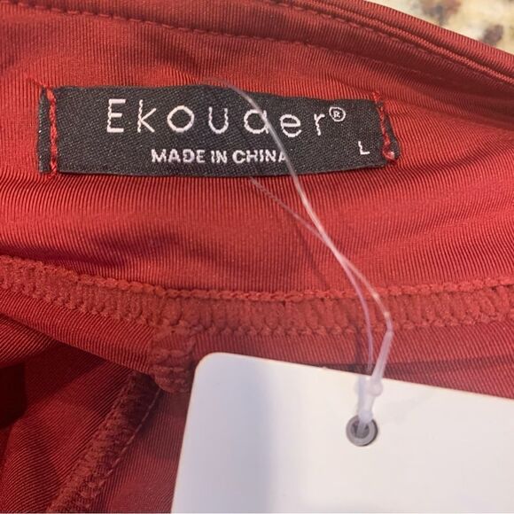 Ekouaer Maroon Golf Skort Size Large - Picture 7 of 13